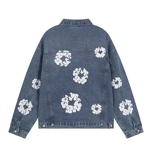 Denim Tears All-Over Wreath Light Wash Jacket
