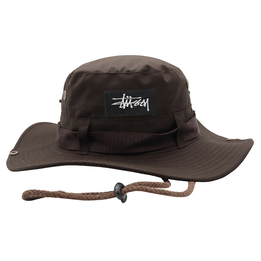 Stussy Hat Men's and Women's Summer Breathable Sun Hat Outdoor
