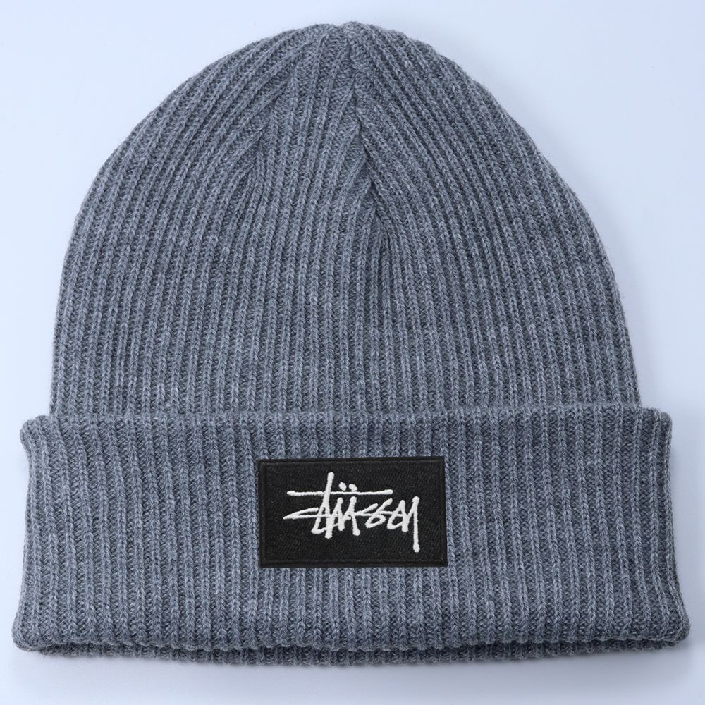 Stussy Hat Winter Solid Color Knitted Hat Skateboard Sports Wool Warm Hat