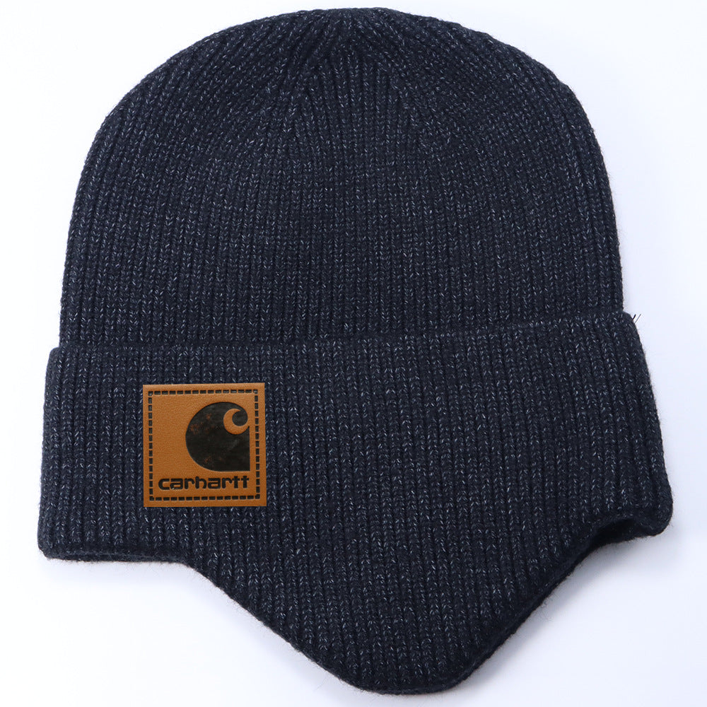 Stussy Hat Winter Knitted Hat Men's and Women's Warm Ear Protector Outdoor Wool Hat