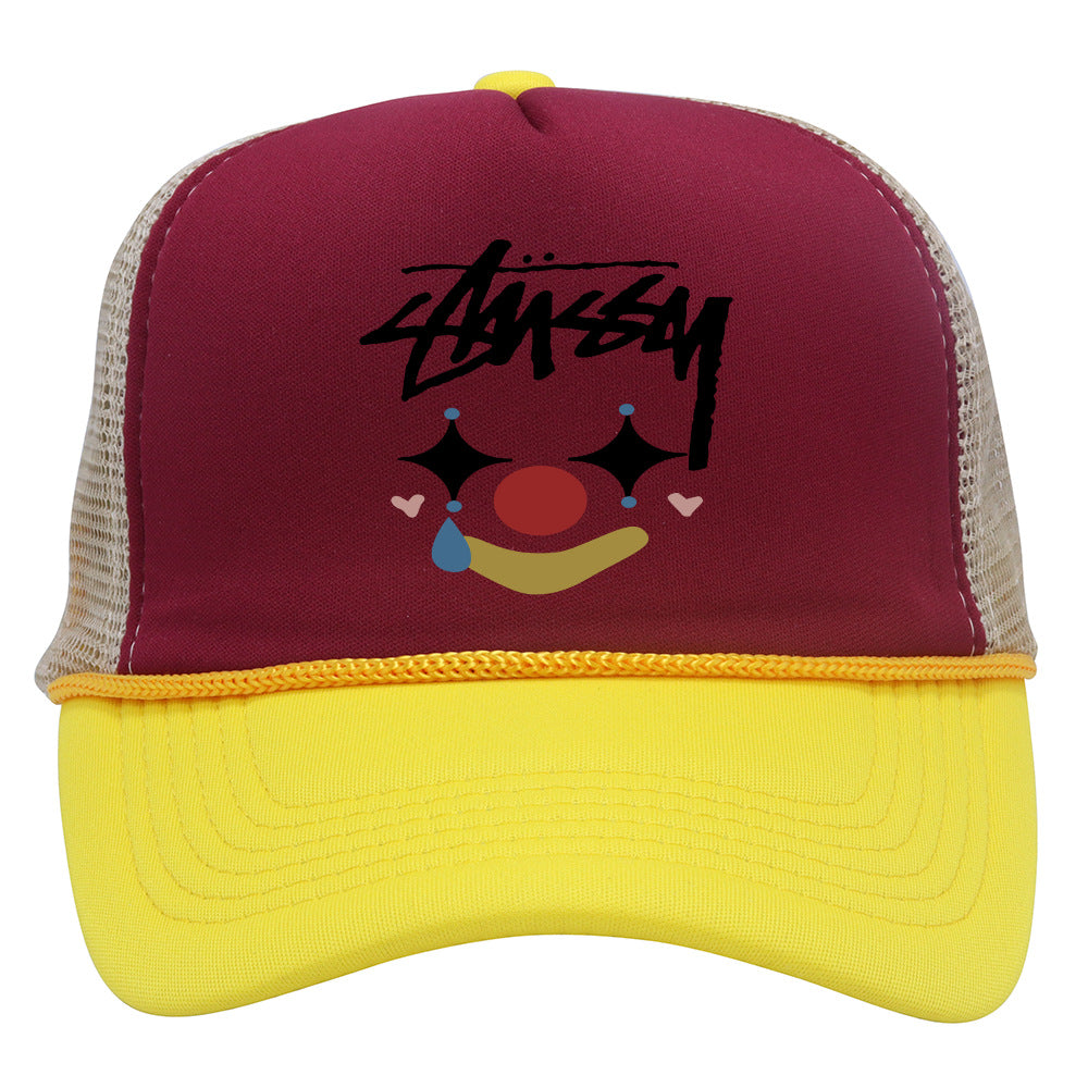 Stussy Hat Personality Fashion Printed Baseball Cap Outdoor Leisure Shade Sun Protection