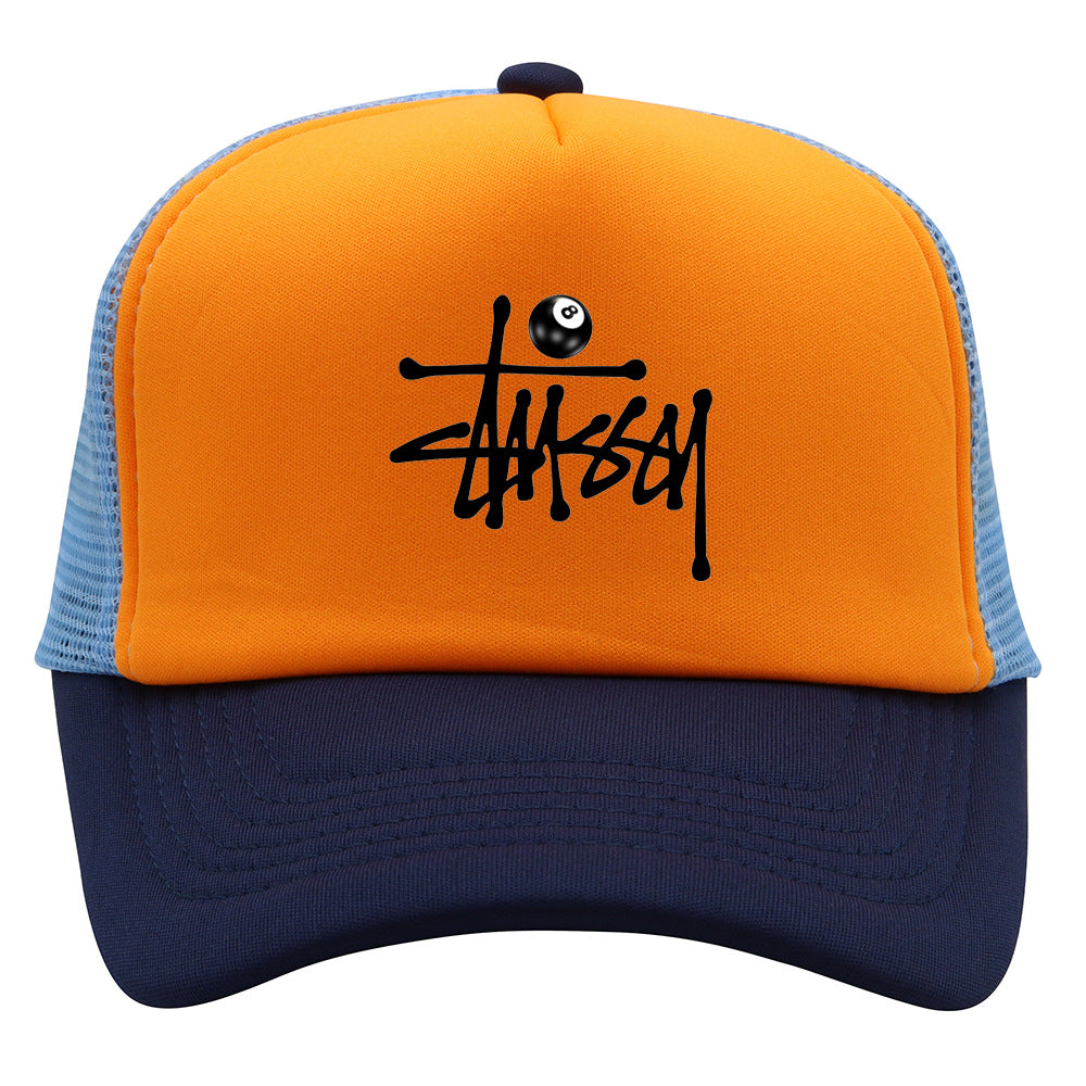 Stussy Hat Printed Truck Cap Baseball Cap Casual Shade Sun Protection Cap