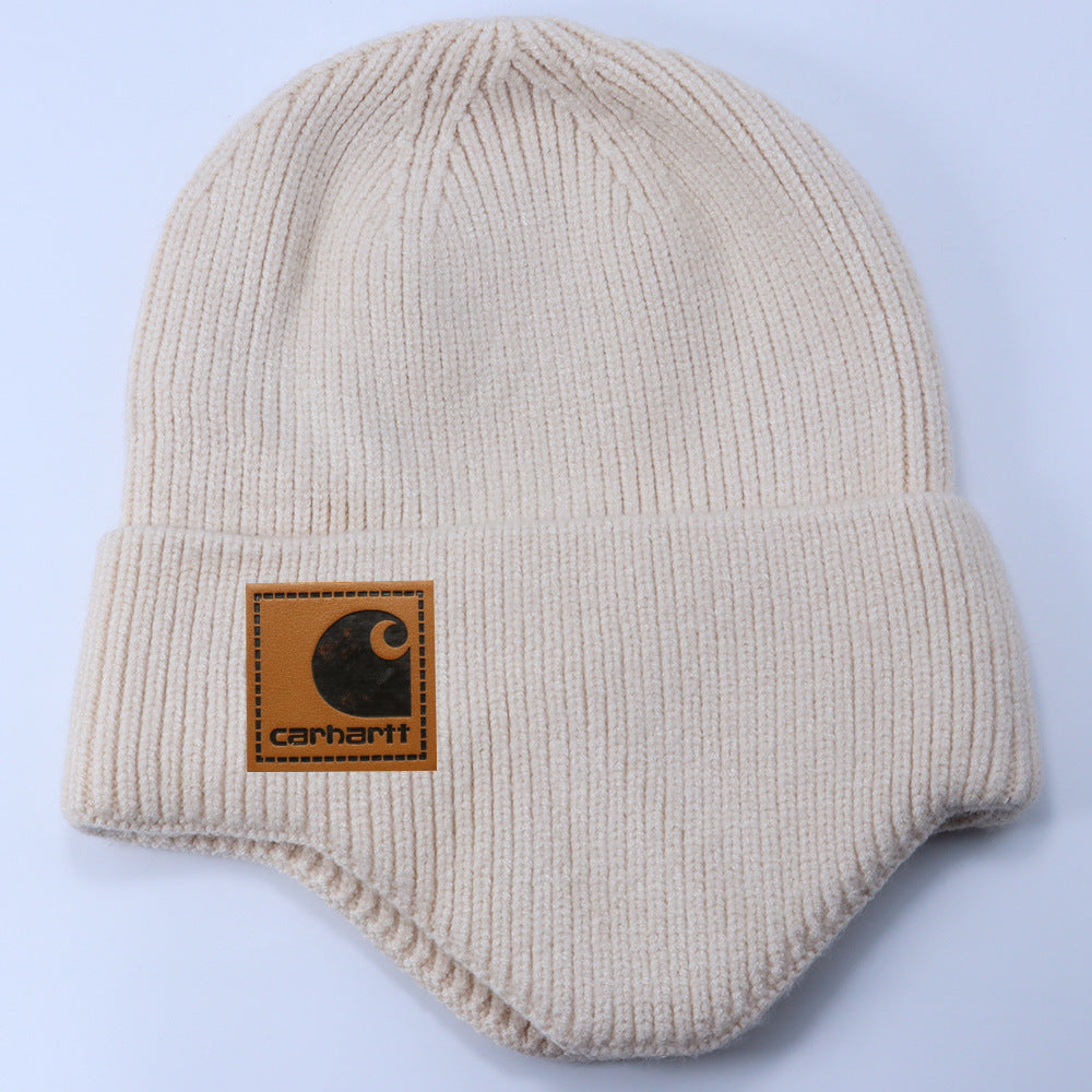 Stussy Hat Winter Knitted Hat Men's and Women's Warm Ear Protector Outdoor Wool Hat