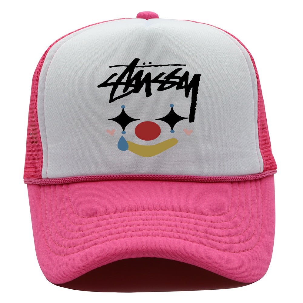 Stussy Hat Personality Fashion Printed Baseball Cap Outdoor Leisure Shade Sun Protection