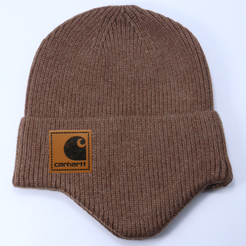 Stussy Hat Winter Knitted Hat Men's and Women's Warm Ear Protector Outdoor Wool Hat
